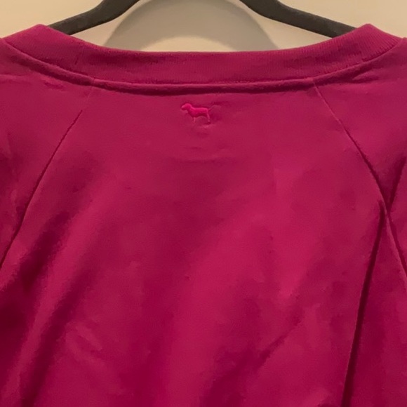 S/2 PINK Victoria’s Secret size XXL Cropped Short Sleeve crewneck sweatshirts - Picture 9 of 9